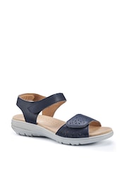 Hotter Blue Leah II Touch-Fastening Regular Fit Sandals - Image 2 of 4