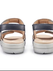 Hotter Blue Leah II Touch-Fastening Regular Fit Sandals - Image 3 of 4