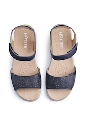 Hotter Blue Leah II Touch-Fastening Regular Fit Sandals - Image 4 of 4