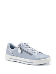 Hotter Pale Blue Standard Fit Leo Lace-Up/Side Zip Trainers - Image 2 of 4