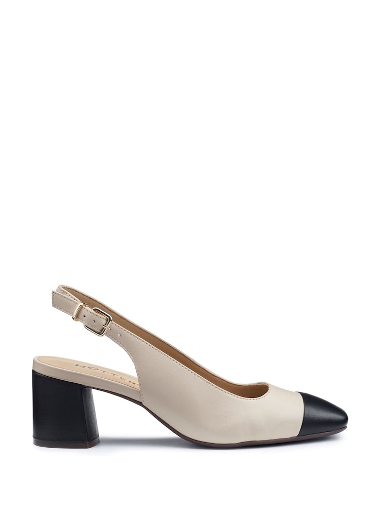 Hotter Natural Shimmy Slip-On Shoes - Image 1 of 4