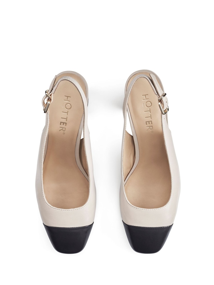 Hotter Natural Shimmy Slip-On Shoes - Image 4 of 4