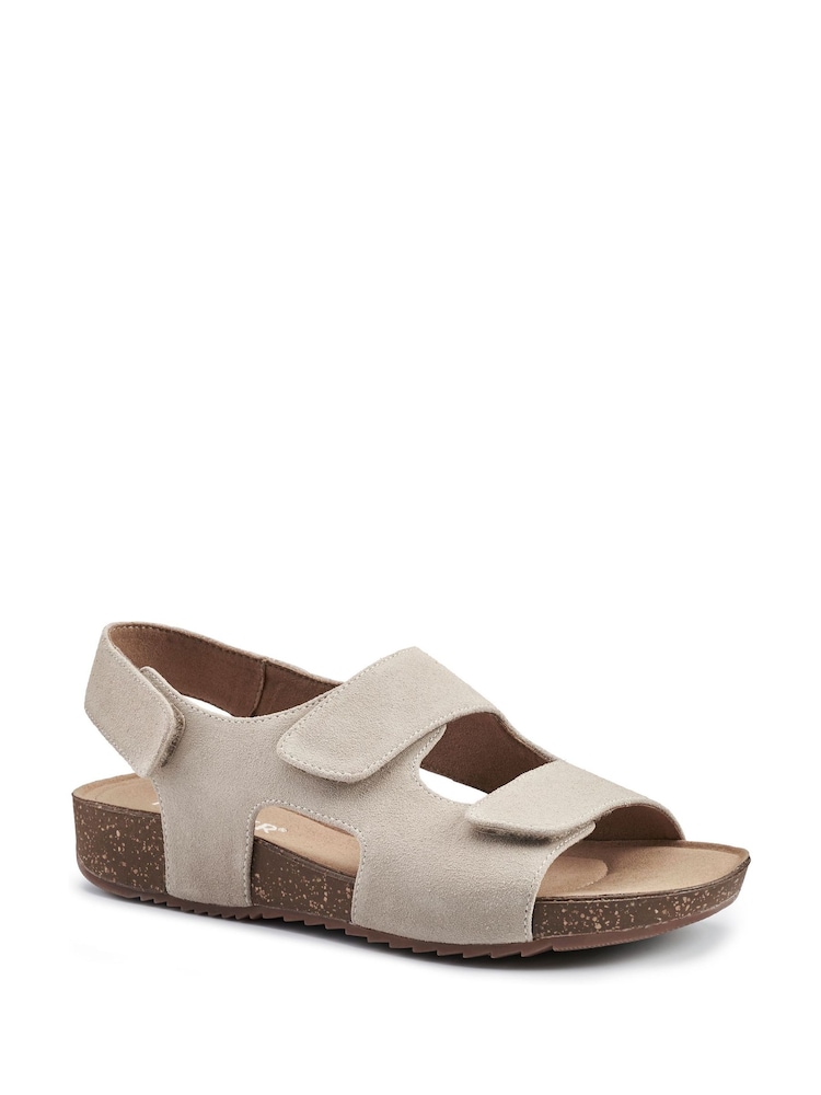 Hotter Natural Wide Fit Explore Touch Fastening Sandals - Image 2 of 4