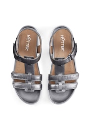 Hotter Silver Strive Touch Fastening Sandals - Image 3 of 4