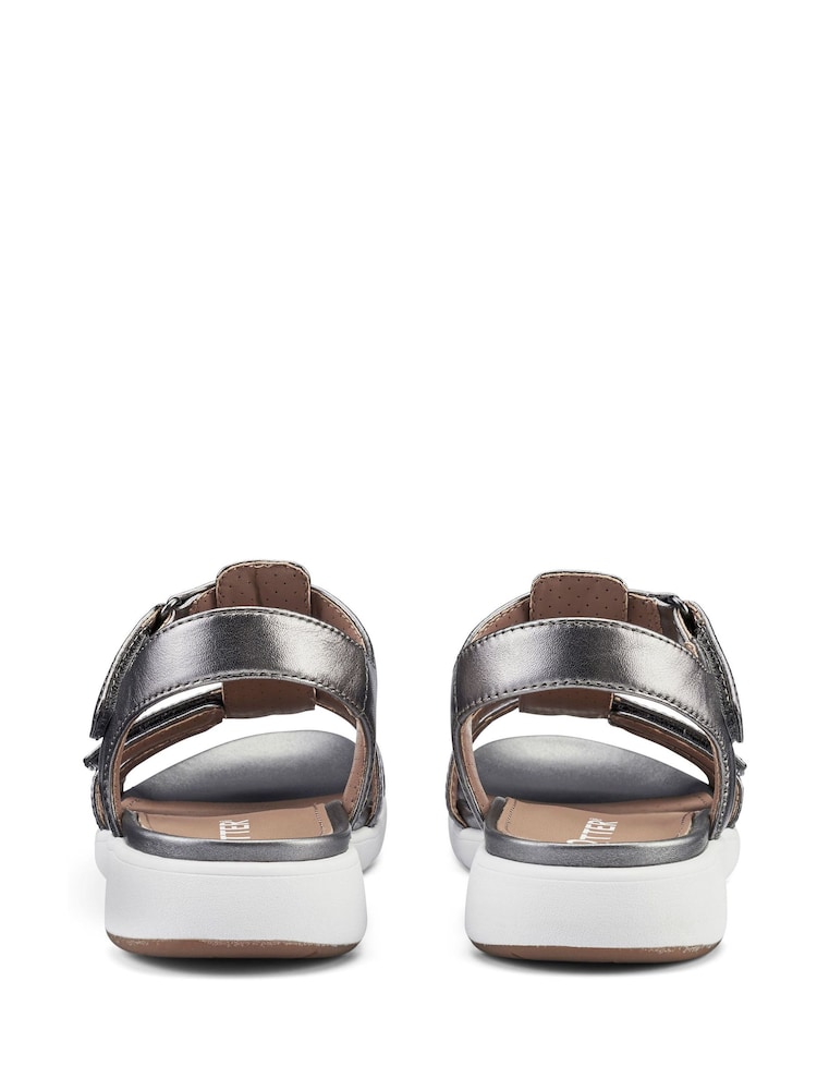 Hotter Silver Strive Touch Fastening Sandals - Image 4 of 4