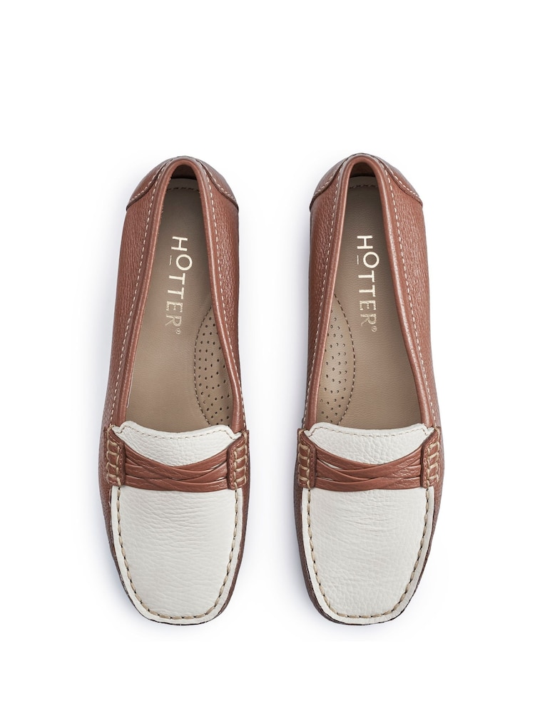 Hotter Tan Brown Marina Slip-On Shoes - Image 4 of 4