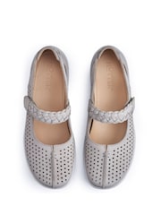 Gris - Zapatos de horma ancha con velcro Quake II de Hotter - Imagen 3 de 4