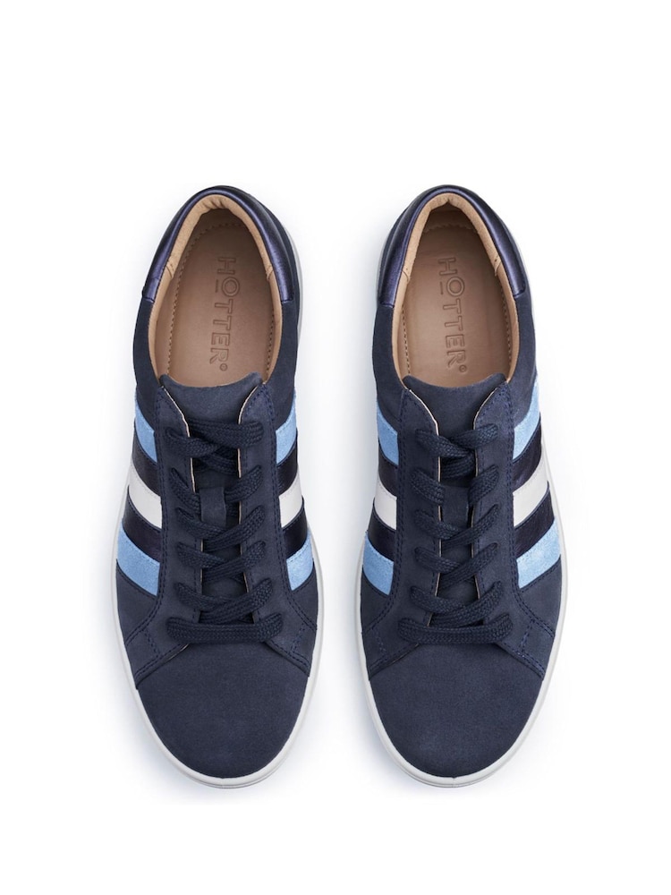 Hotter Blue Regular Fit Switch Lace-Up Trainers - Image 3 of 4