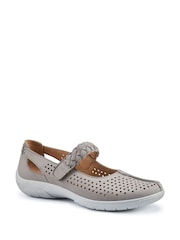 Hotter Grey Quake II Touch Fastening Shoes - Image 2 of 4