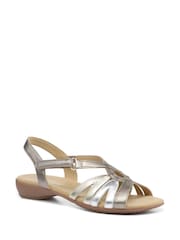 Hotter Silver Flare Touch Fastening Sandals - Image 2 of 4