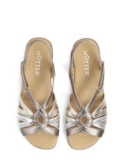 Hotter Silver Flare Touch Fastening Sandals - Image 4 of 4