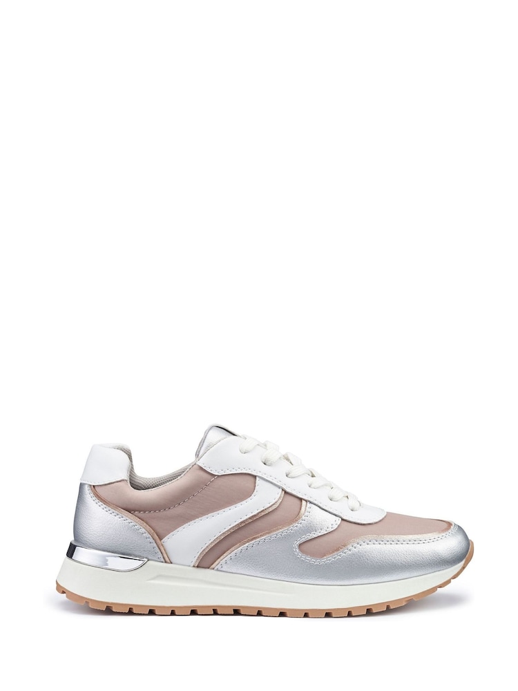 Hotter Pink Regular Fit Aries Lace-Up Trainers - Image 1 of 4
