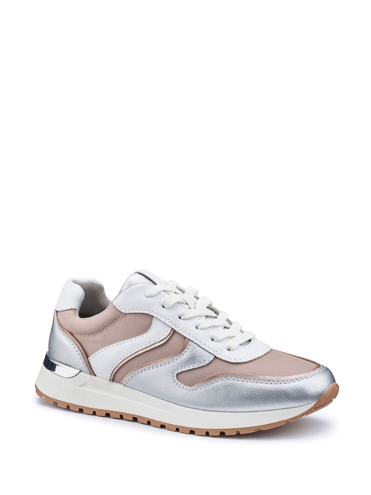 Hotter Pink Regular Fit Aries Lace-Up Trainers - Image 2 of 4