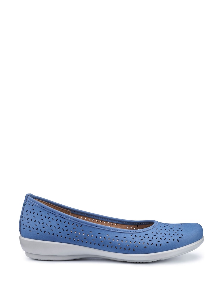 Hotter Blue Standard Fit Regular Fit Livvy II Slip-On Shoes - Image 1 of 1