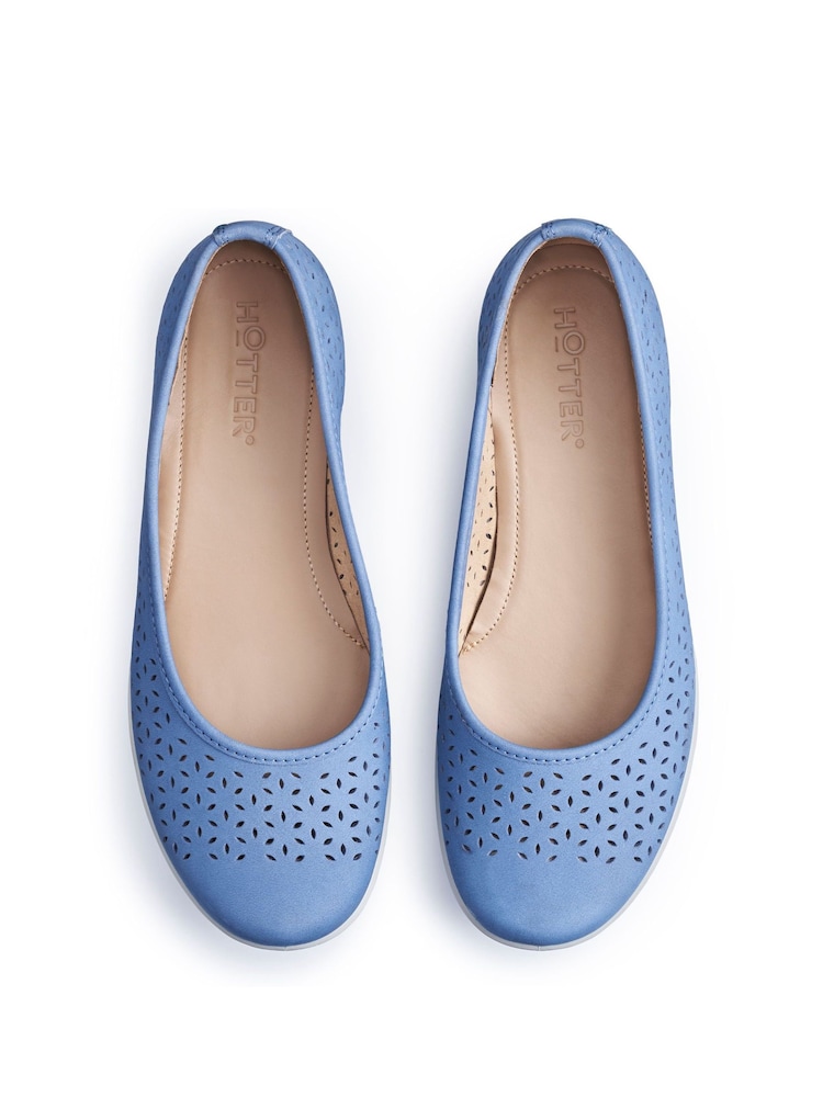 Hotter Blue Standard Fit Regular Fit Livvy II Slip-On Shoes - Image 3 of 4