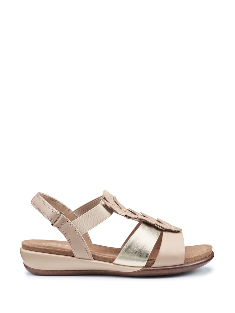 Hotter Natural Pamplona Touch Fastening Regular Fit Sandals - Image 1 of 4 Hotter Natural Pamplona Touch Fastening Regular Fit Sandals - Image 1 of 4