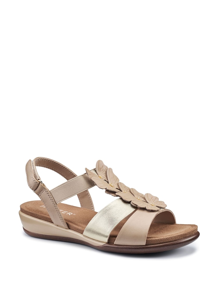 Hotter Natural Pamplona Touch Fastening Regular Fit Sandals - Image 2 of 4 Hotter Natural Pamplona Touch Fastening Regular Fit Sandals - Image 2 of 4