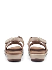 Hotter Natural Pamplona Touch Fastening Regular Fit Sandals - Image 4 of 4