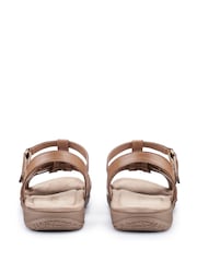 Hotter Brown Wide Fit Rainer Touch-Fastening Sandals - Image 3 of 4
