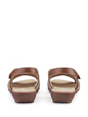 Hotter Brown Flare Touch Fastening Wide Fit Sandals - Image 3 of 4