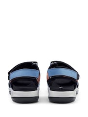 Hotter Blue Wide Fit Walk II Touch-Fastening X Sandals - Image 3 of 4