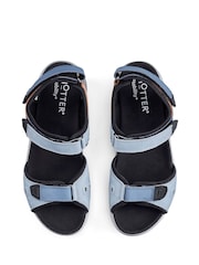 Hotter Blue Wide Fit Walk II Touch-Fastening X Sandals - Image 4 of 4