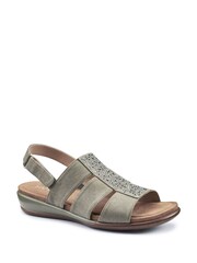 Hotter Green Madrid Touch Fastening Sandals - Image 2 of 4