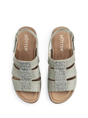 Hotter Green Madrid Touch Fastening Sandals - Image 3 of 4
