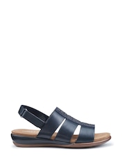 Hotter Blue Madrid Touch Fastening Sandals - Image 1 of 4