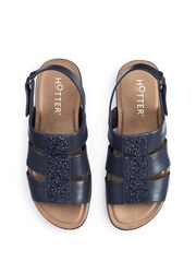 Hotter Blue Madrid Touch Fastening Sandals - Image 3 of 4