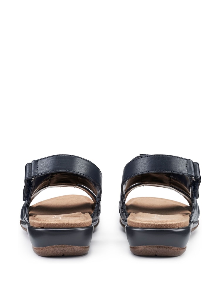 Hotter Blue Madrid Touch Fastening Sandals - Image 4 of 4