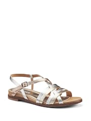 Hotter Silver Regular Fit Sienna Buckle Sandals - Image 2 of 4