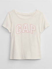 Gap White Logo Graphic Short Sleeve T-Shirt (6mths-5yrs) - Image 1 of 2
