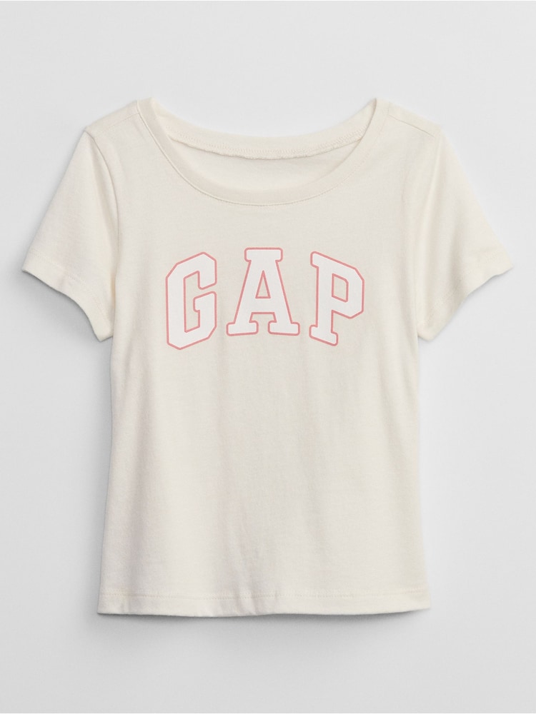 Gap White Logo Graphic Short Sleeve T-Shirt (6mths-5yrs) - Image 1 of 2