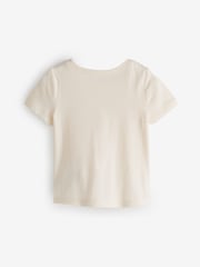 Gap White Logo Graphic Short Sleeve T-Shirt (6mths-5yrs) - Image 2 of 2