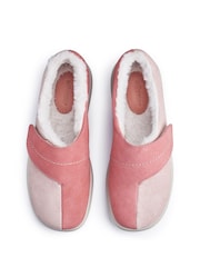 Hotter Pink Wrap Touch Fastening Slippers - Image 4 of 4