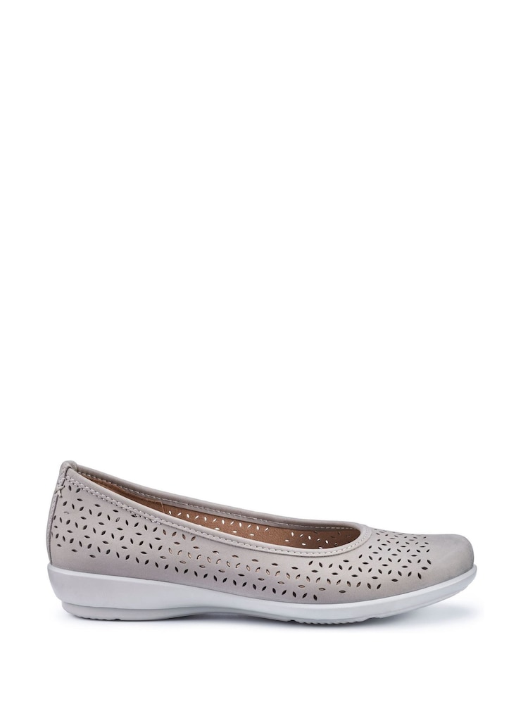 Hotter Grey Standard Fit Regular Fit Livvy II Slip-On Shoes - Image 1 of 4