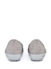 Hotter Grey Standard Fit Regular Fit Livvy II Slip-On Shoes - Image 4 of 4