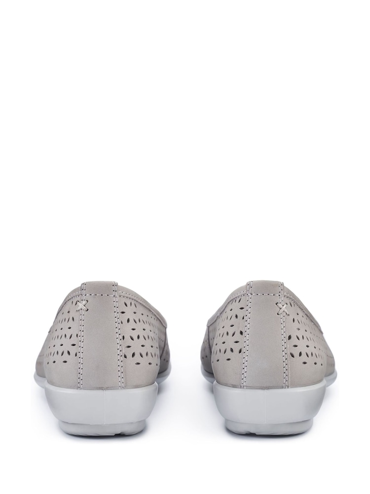 Hotter Grey Standard Fit Regular Fit Livvy II Slip-On Shoes - Image 4 of 4