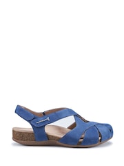 Hotter Blue Wide Fit Catskill II Touch-Fastening Sandals - Image 1 of 4