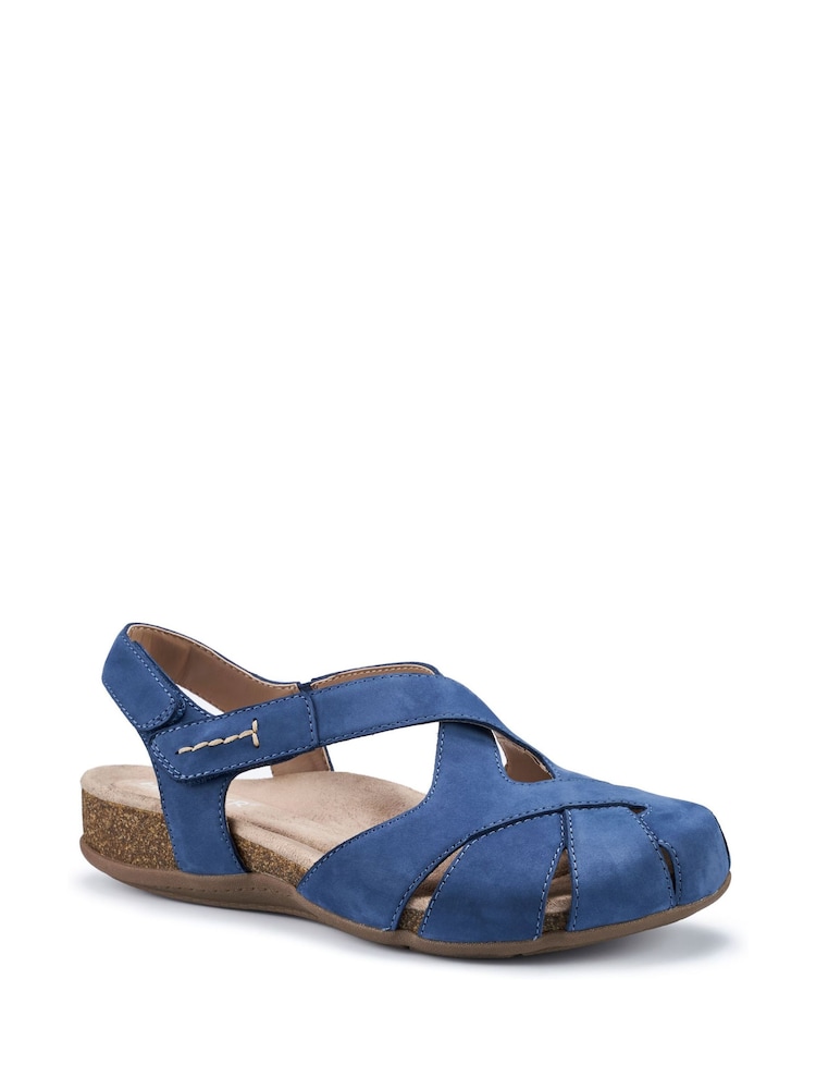 Hotter Blue Wide Fit Catskill II Touch-Fastening Sandals - Image 2 of 4