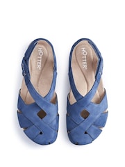 Hotter Blue Wide Fit Catskill II Touch-Fastening Sandals - Image 4 of 4