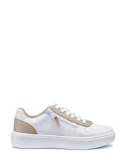 Hotter White Galaxy Lace-Up Zip Regular Fit Shoes - Image 1 of 4