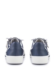 Hotter Navy Wide Fit Leo Lace-Up/Side Zip Trainers - Image 4 of 4