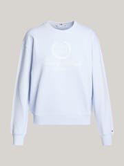 Tommy Hilfiger Blue Crest Logo Sweater - Image 5 of 5