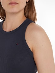 Tommy Hilfiger Blue Rib Tank Pleated Dress - Image 3 of 6