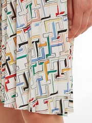 Tommy Hilfiger Pleated Print White Dress - Image 5 of 8