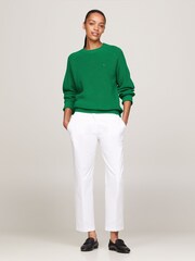 Tommy Hilfiger Green Cardi Stitch Sweater - Image 4 of 5