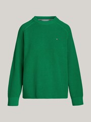 Tommy Hilfiger Green Cardi Stitch Sweater - Image 5 of 5