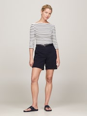 Tommy Hilfiger Blue Cotton Blend Chino Shorts - Image 2 of 5